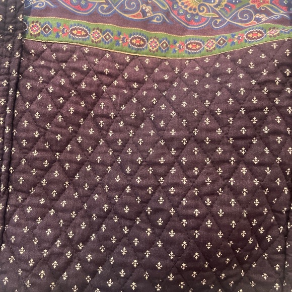 Vera Bradley Purple Travel Bag Quilted Design - Picture 2 of 13